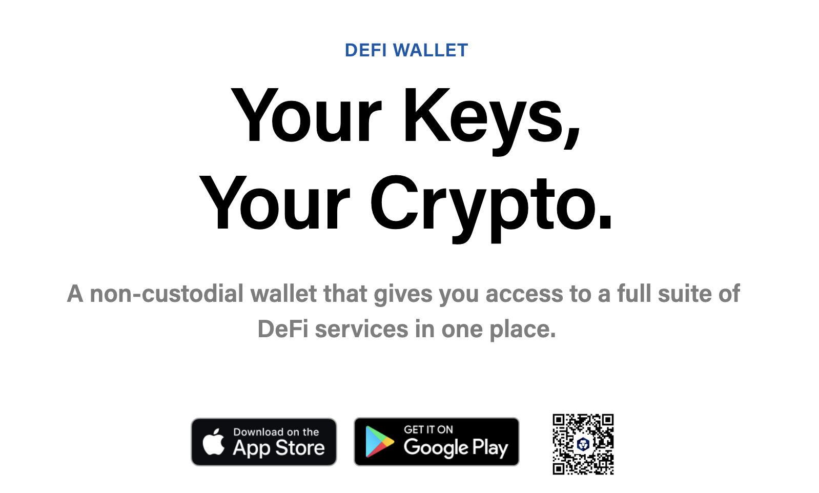 DeFi wallet mobile app