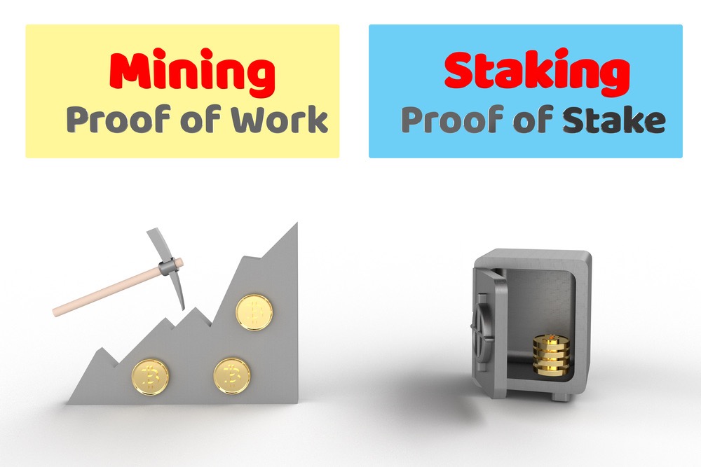 Proof of work and proof of stake
