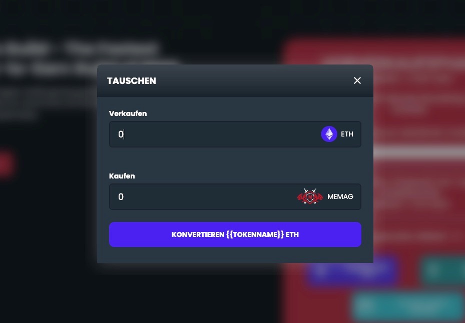 MEMAG tauschen