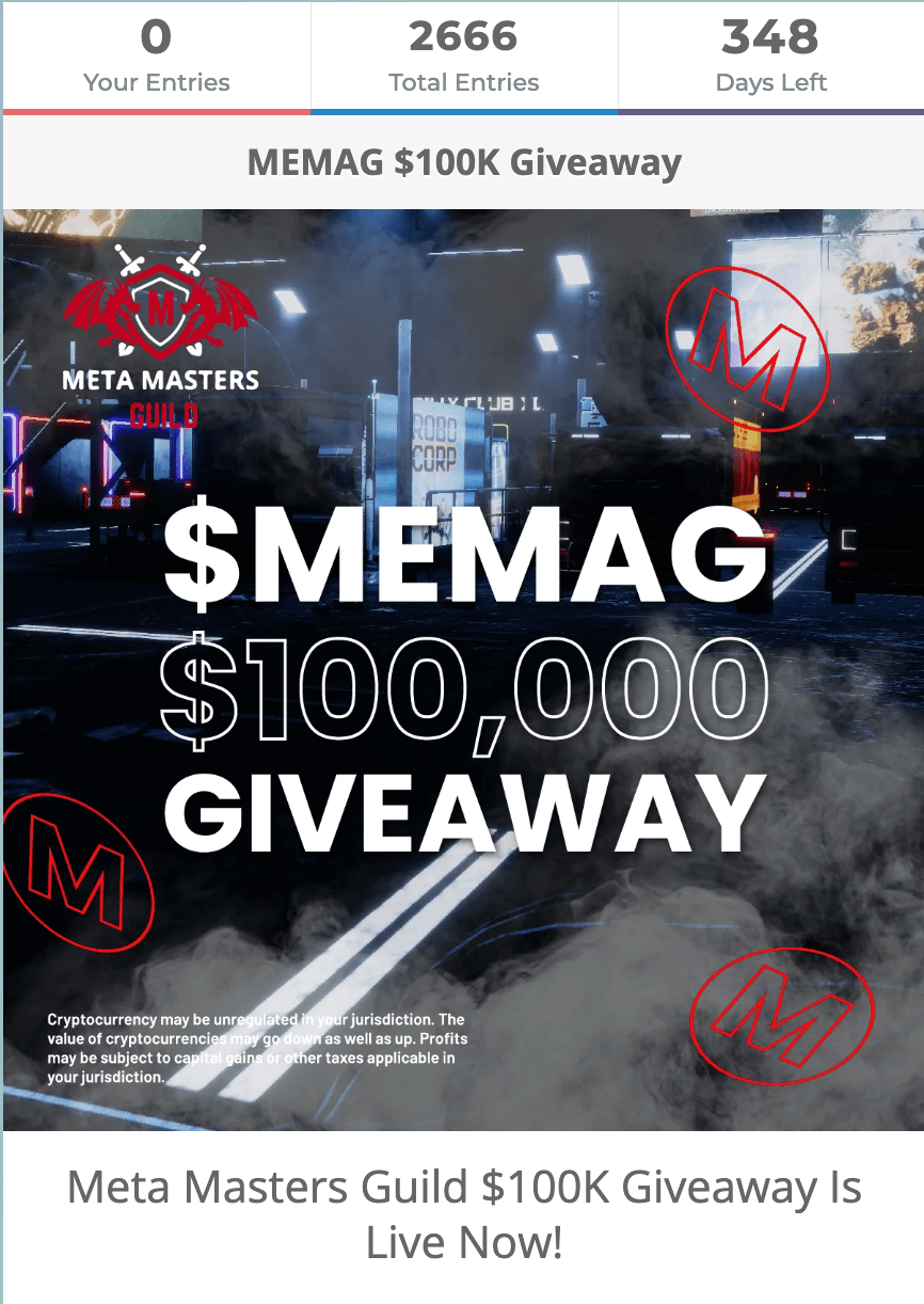 Meta Masters Guild (MEMAG) - La gilda di gioco P2E su mobile web 3.0