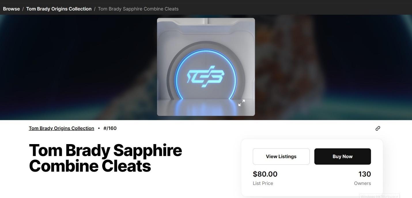 Tom Brady Sapphire Combine Jersey NFT for Sale - Tom Brady Origins  Collection - DraftKings Marketplace