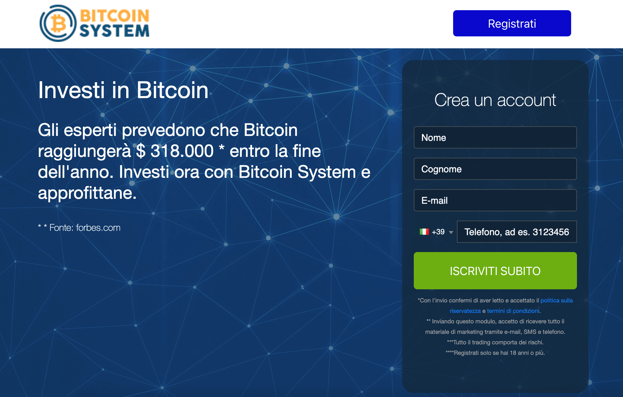 Bitcoin System: truffa o funziona? Recensioni 2023