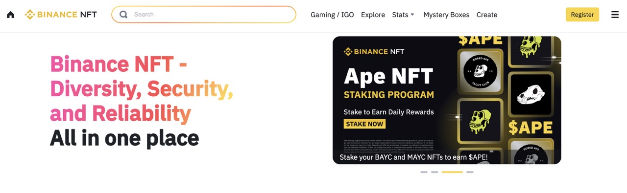 Binance NFT Marketplace