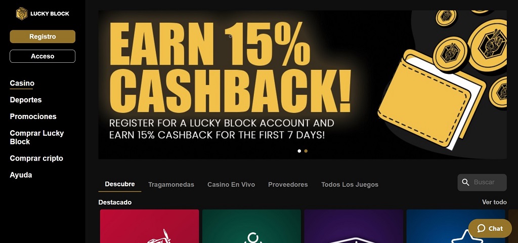 Juegos de casino Lucky Block