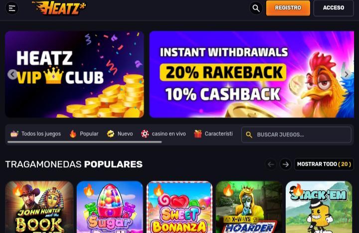 Casino bono de bienvenida Heatz