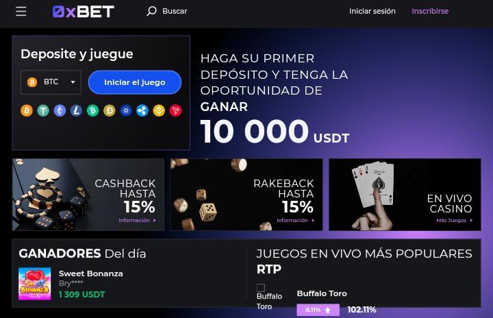 Casino bono de bienvenida 0xBET
