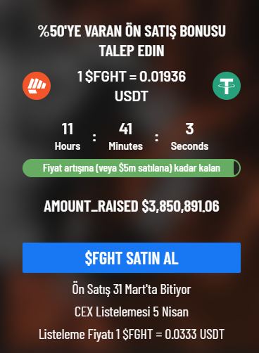 FGHT ön satış