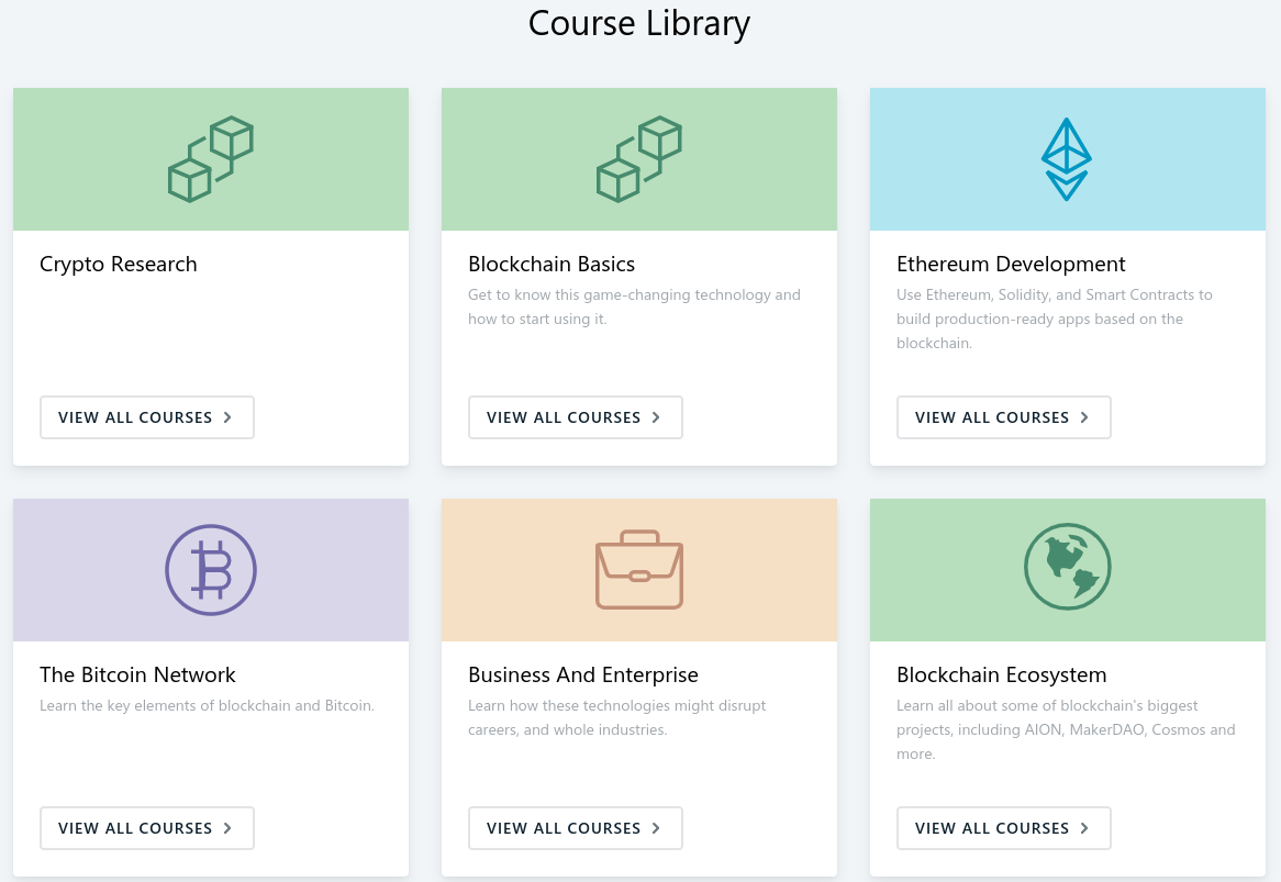 Blockgeeks Course Library