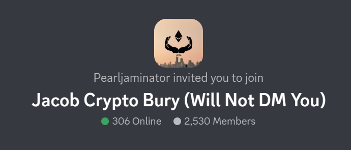 Jacob Crypto Bury Server Invite