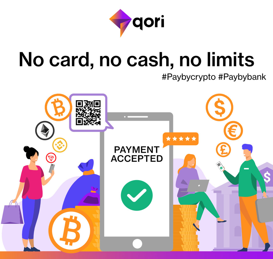 Qori lance le paiement Pay by bank & Pay by crypto en magasin