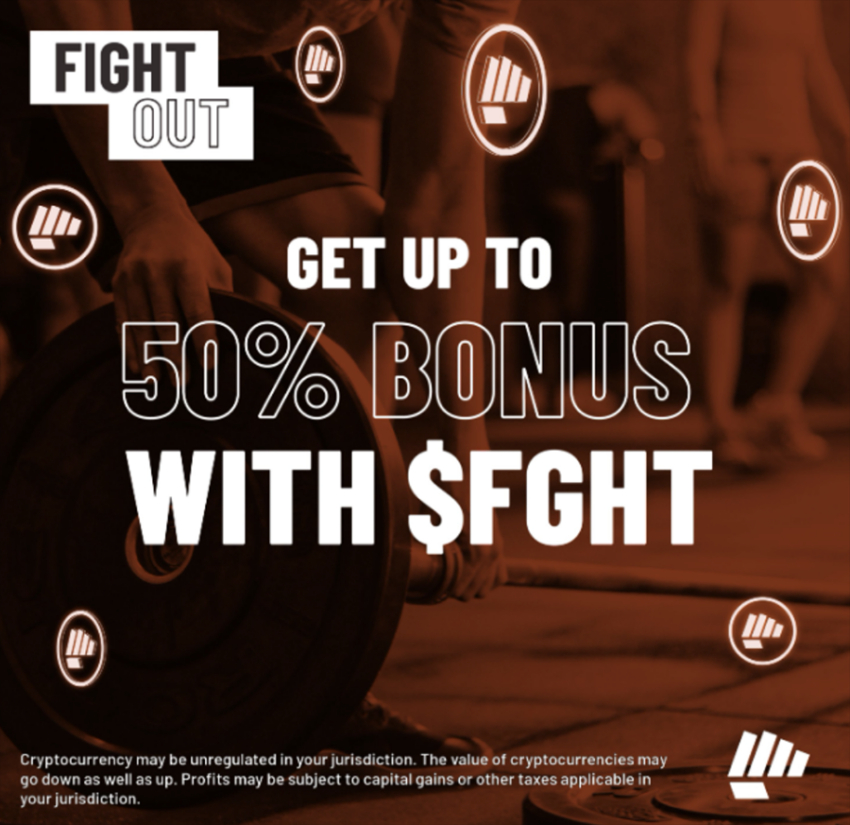 Reclama las bonificaciones de hasta un 50% por comprar Fight Out