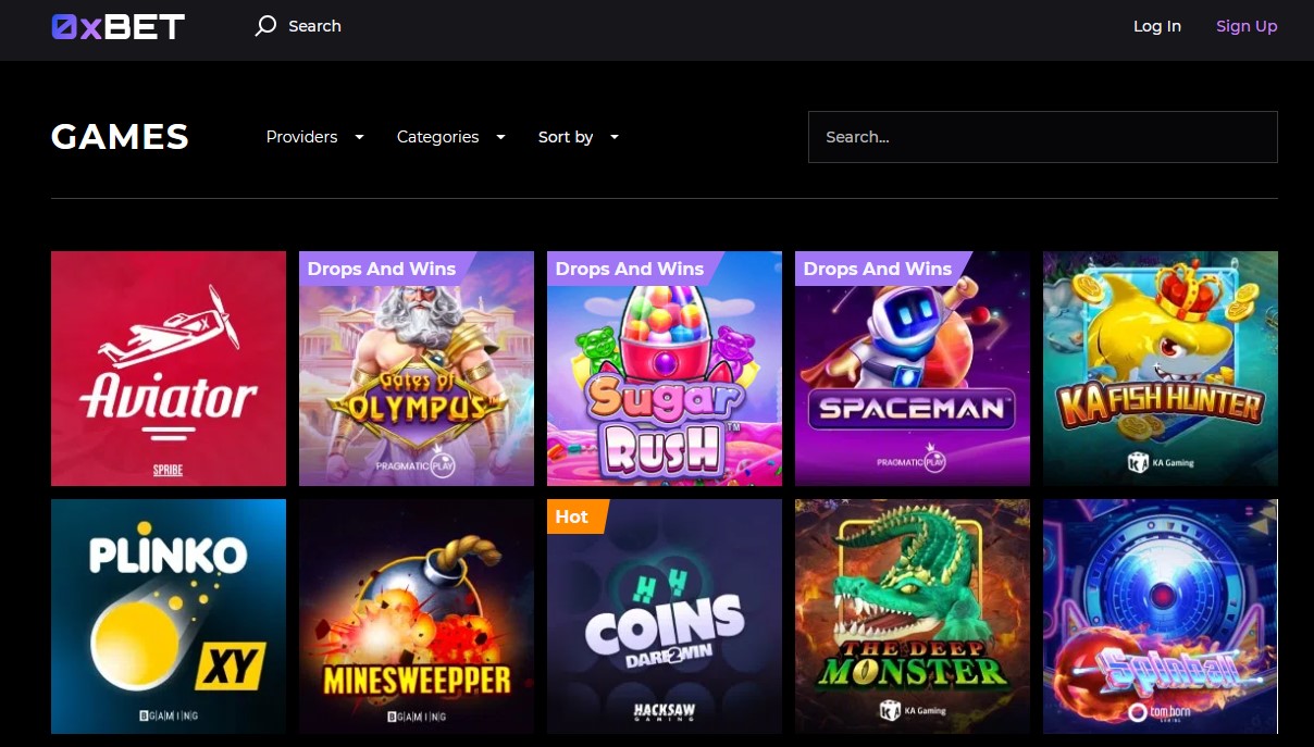 Plinko casino 0xbet