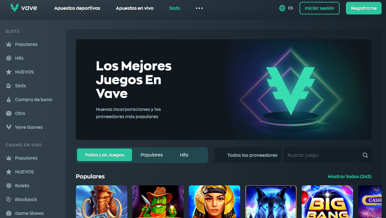 casino en vivo VAVE