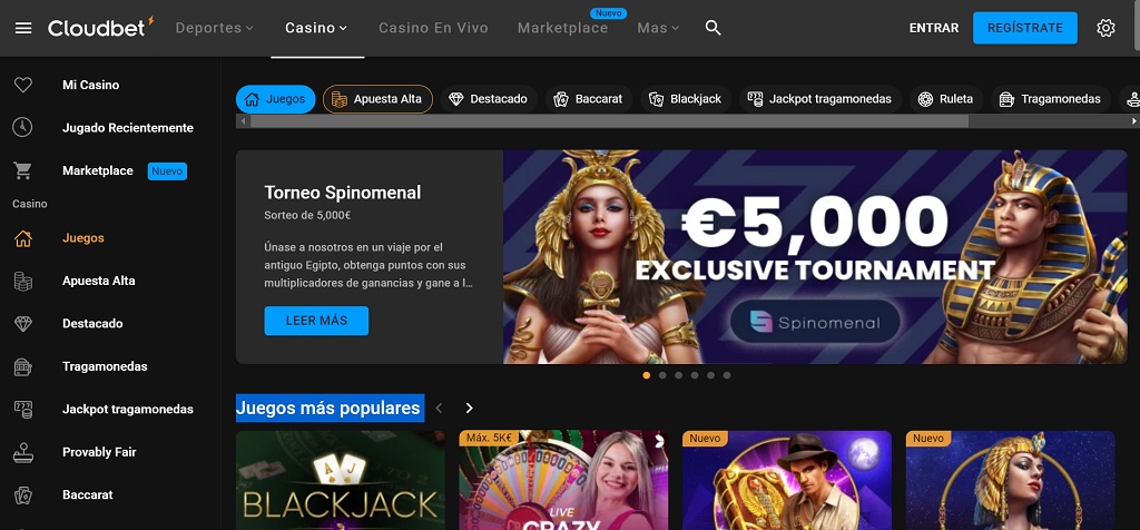 Baccarat casino Cloudbet