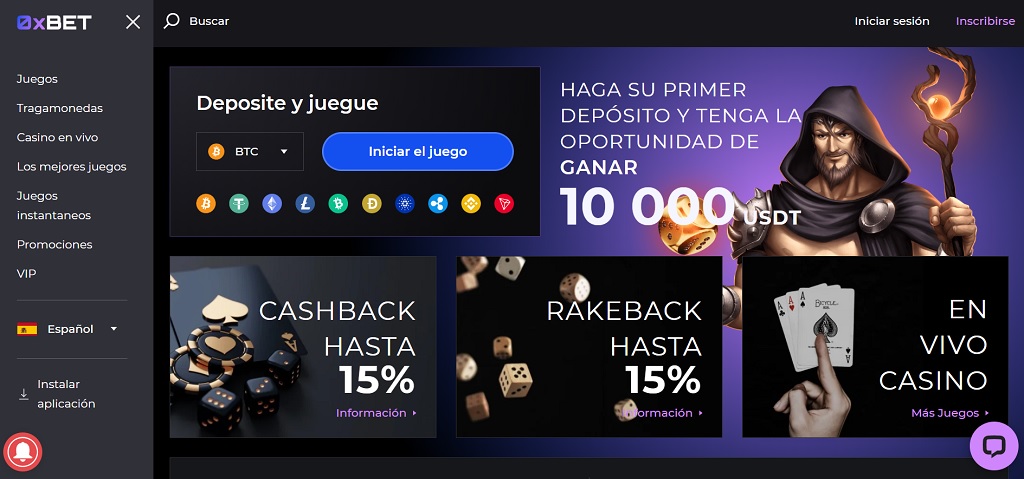 Baccarat casino 0xBET