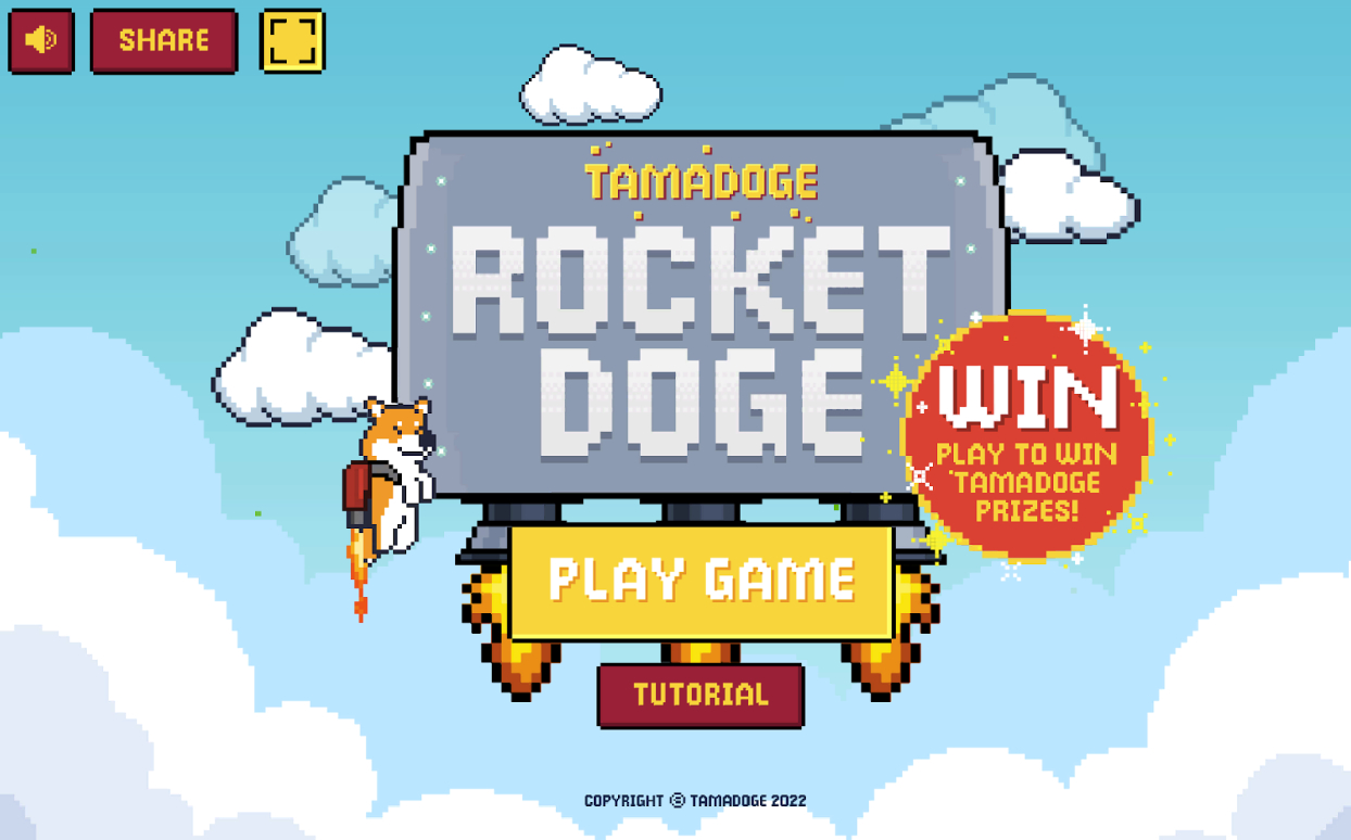 Tamadoge запускает аркадную игру Rocket Doge – ее использование в экосистеме P2E стремительно растет