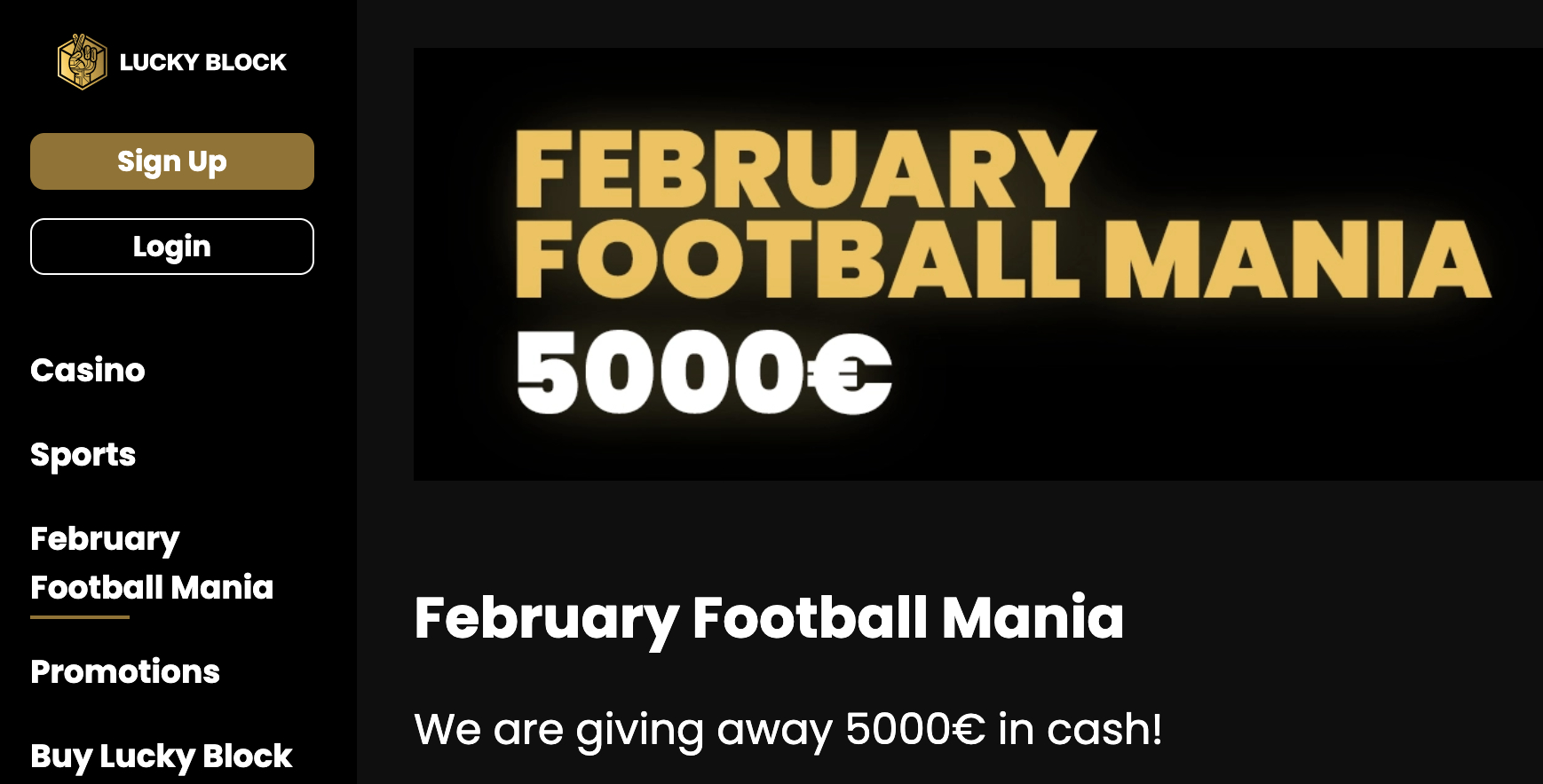 Lucky Block €5000 Football Giveaway