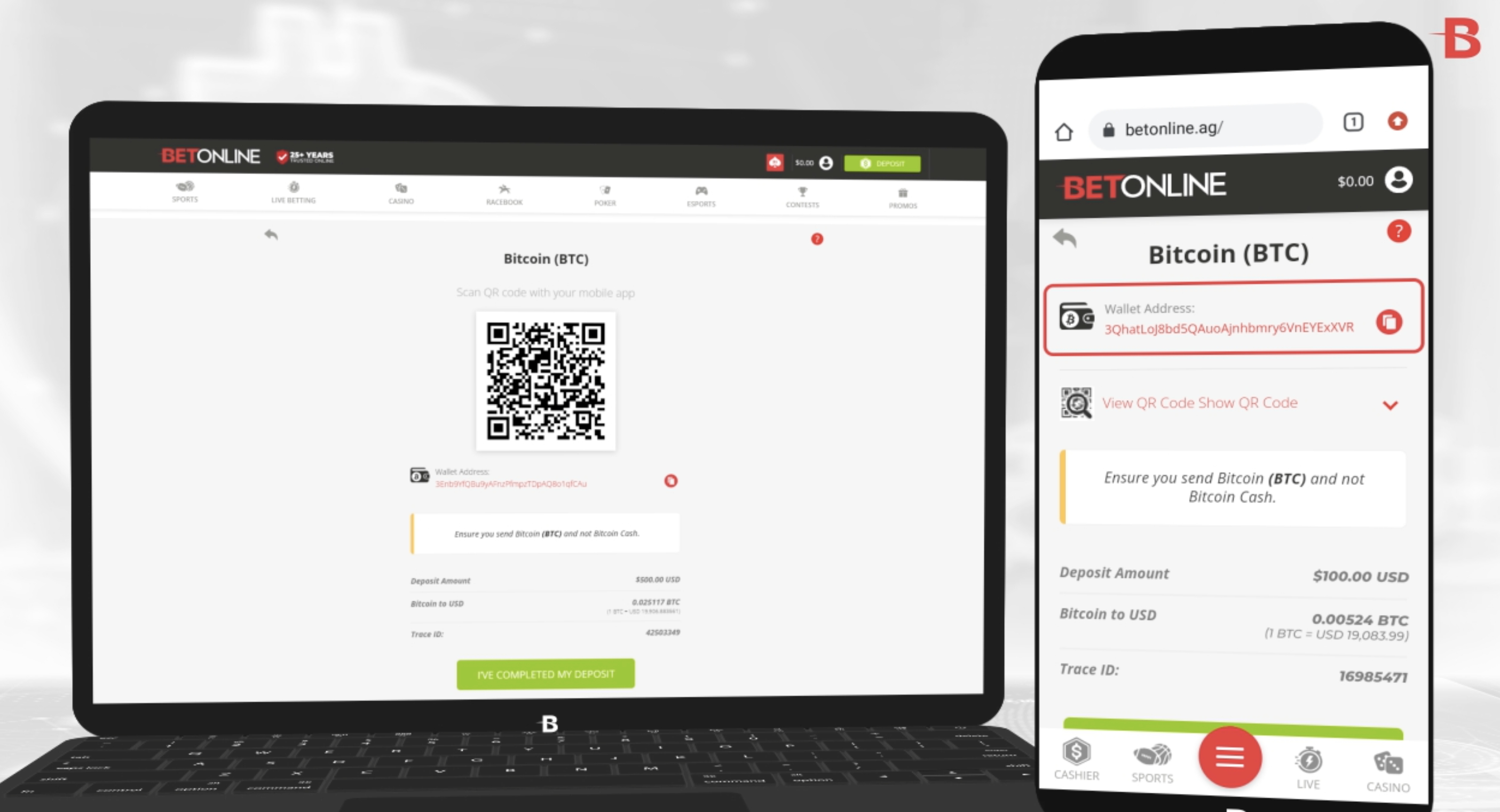 Bet Online Bitcoin Deposit