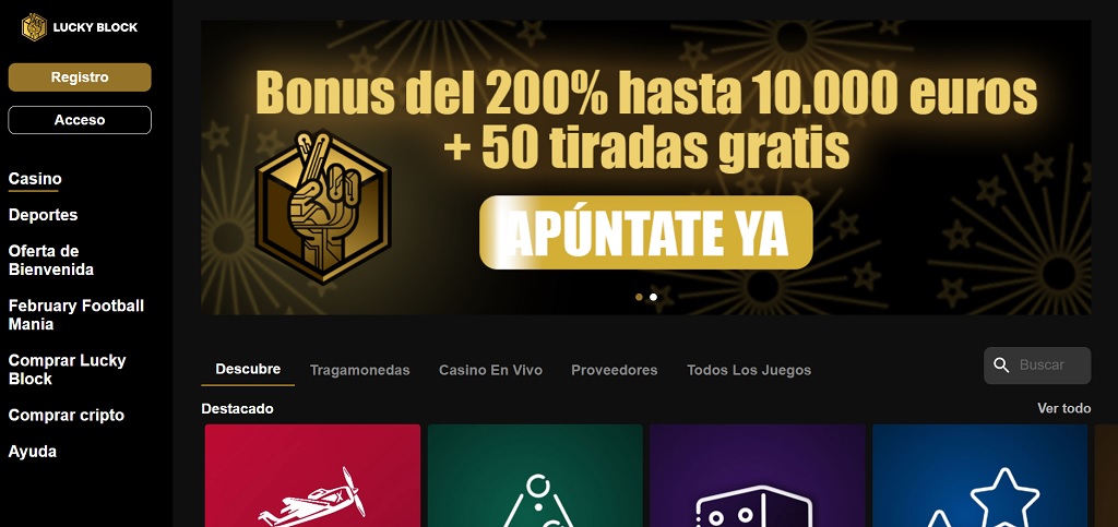 casinos valencia lucky block