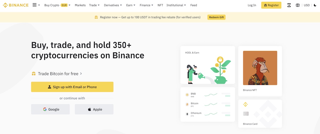 Binance Startseite