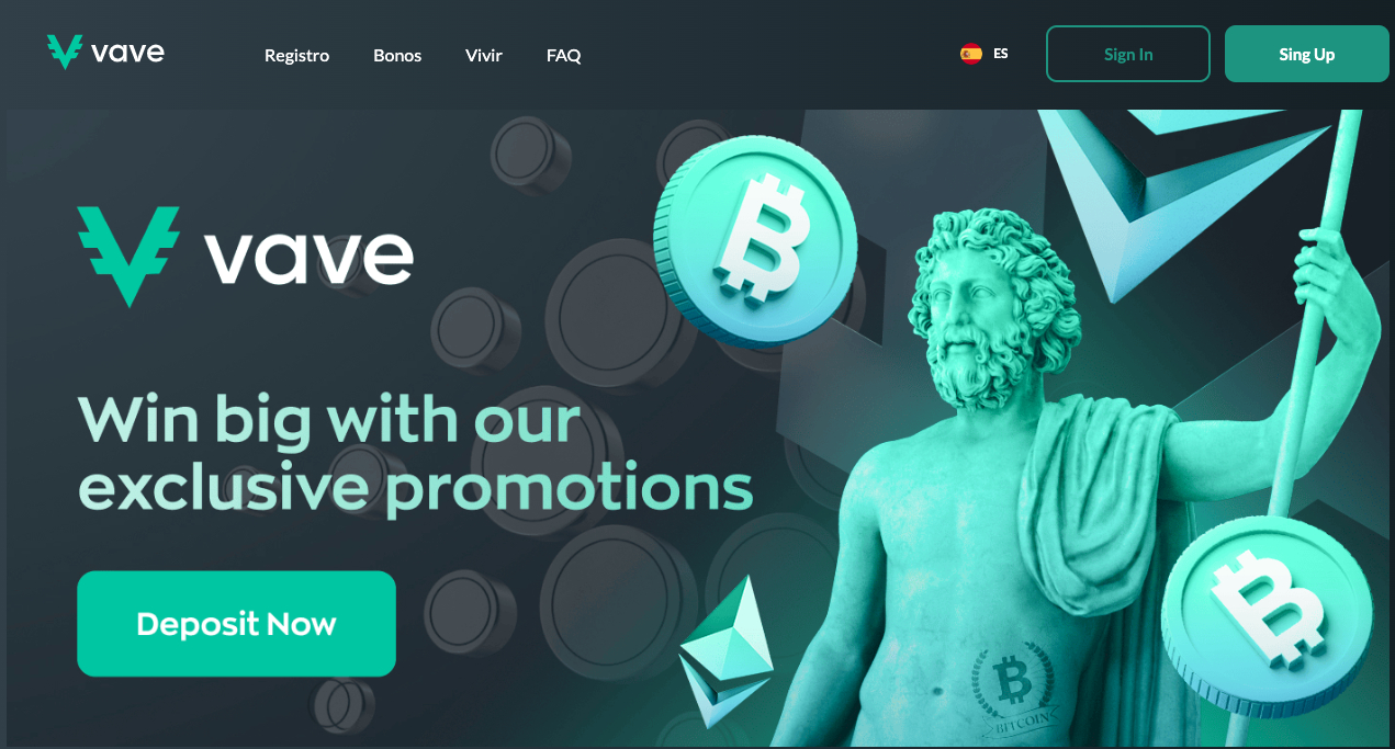 Bitcoin casino bonus Vave