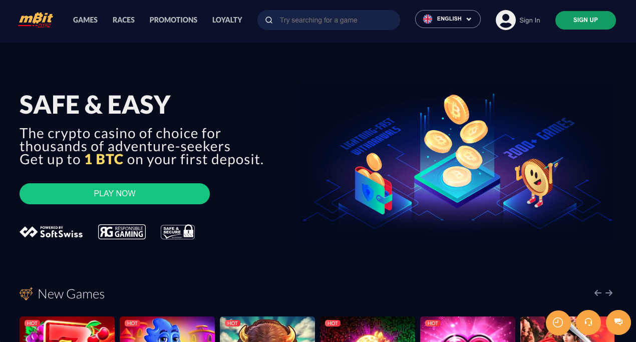 Bitcoin casino bonus mBit