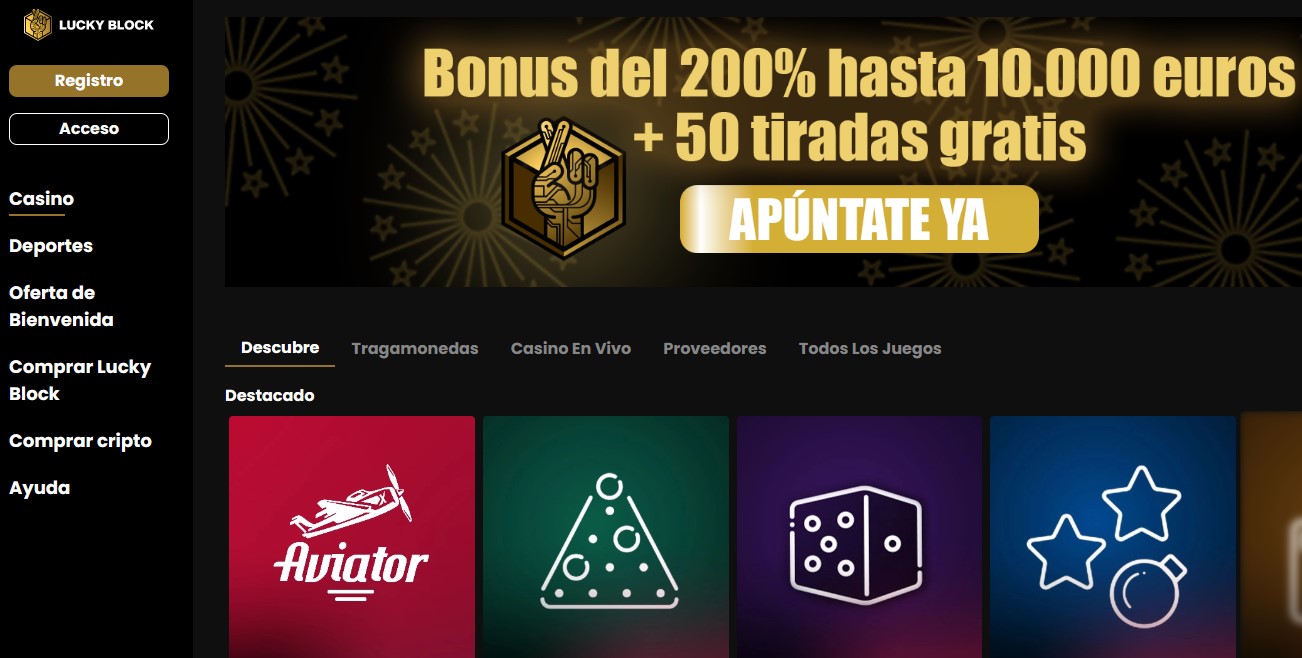 bitcoin gratis TrustDice Lucky Block Casino