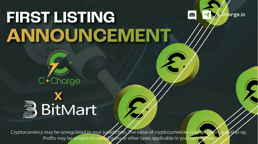La criptomoneda verde C+Charge listará en BitMart el 31 de marzo – Invierte antes del sold out