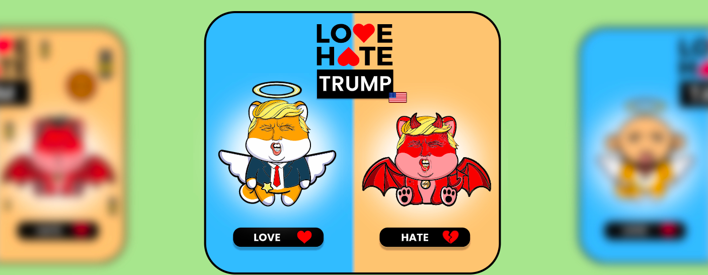 Love Hate Inu Trump vote