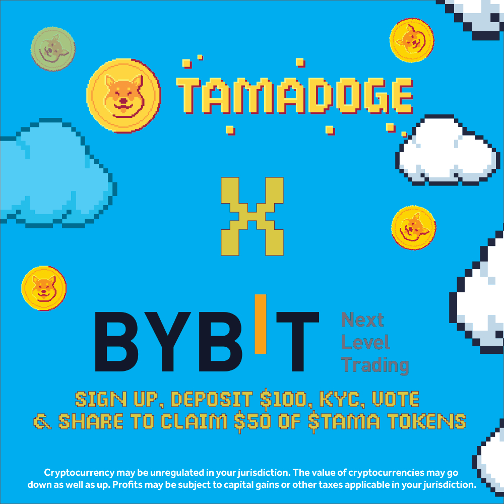 Play-to-Ean Meme Coin Tamadoge gaat voor Exchange Listing op ByBit - Claim $50 aan TAMA