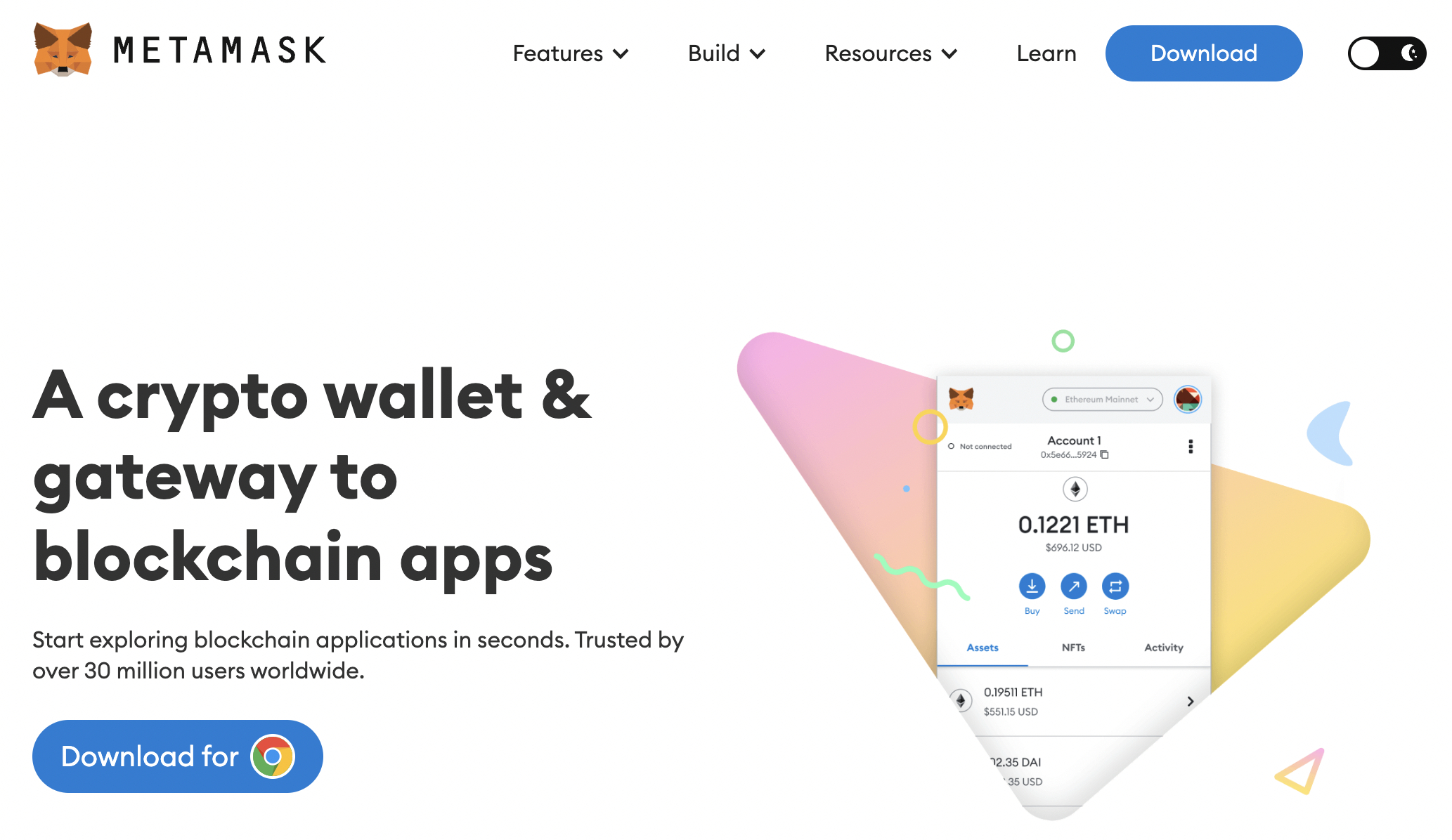 MetaMask crypto wallet