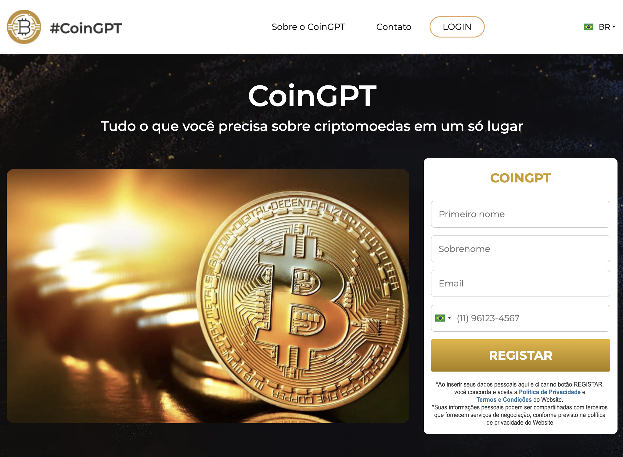 Plataforma de negociação Coin GPT