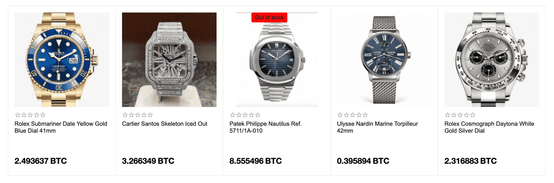 luxe horloges - waar kan ik met bitcoin betalen voor horloges?