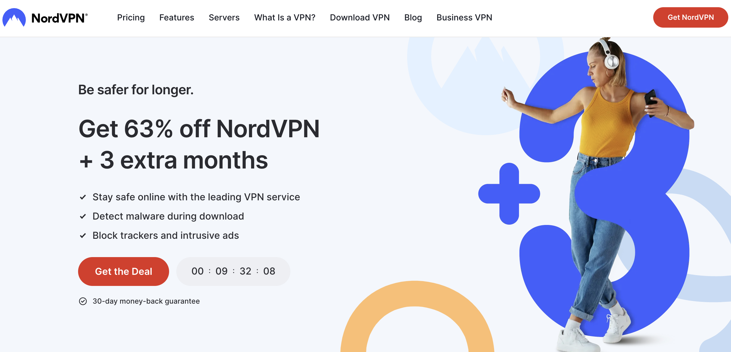 Nord VPN homepage
