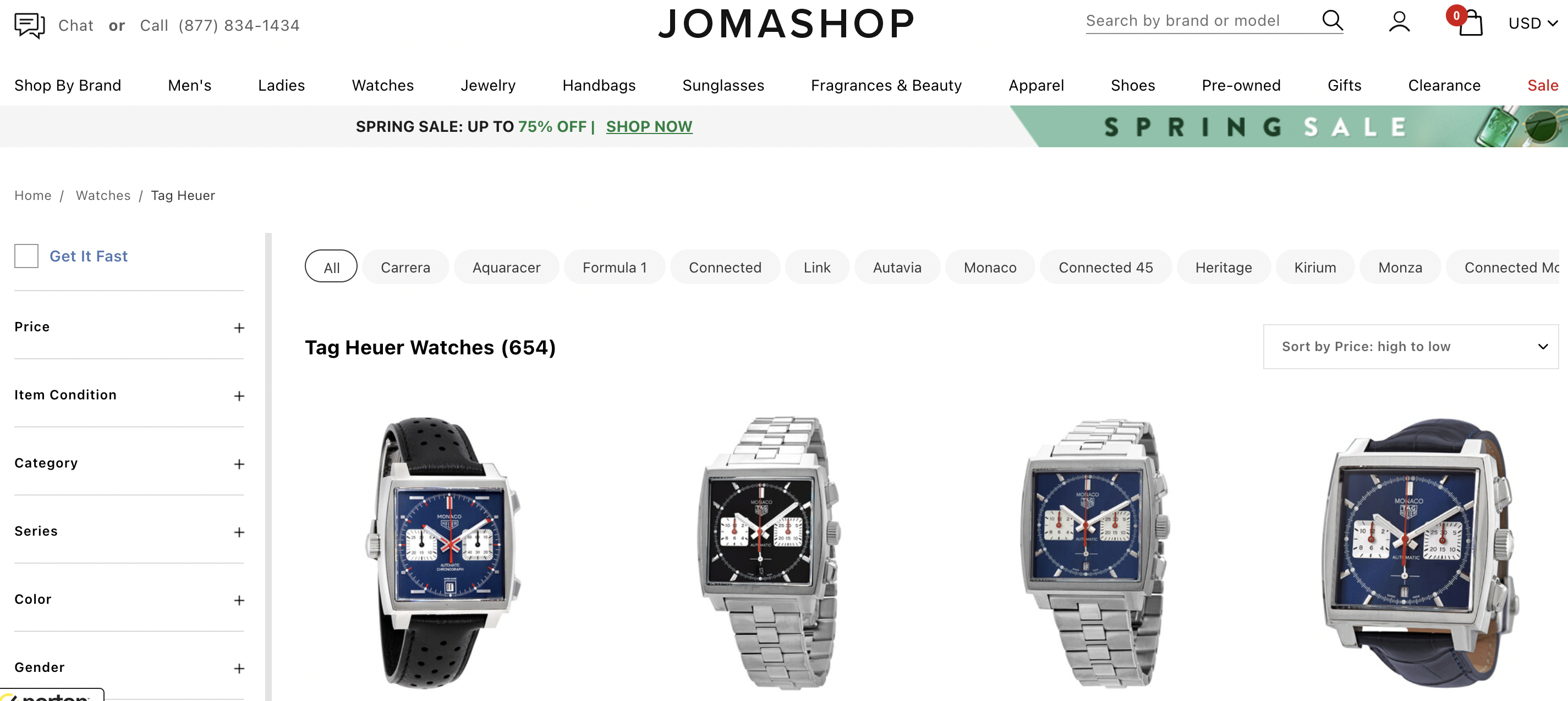 Buying watches from online jomashop