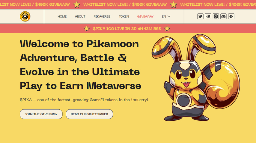 Pikamoon Presale Learn How to Buy PIKA Tokens