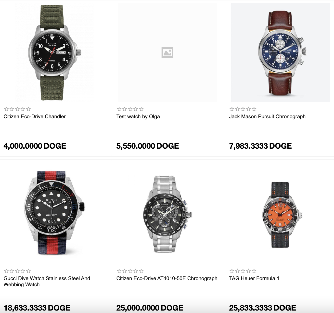 Crypto Emporium luxury watches offering