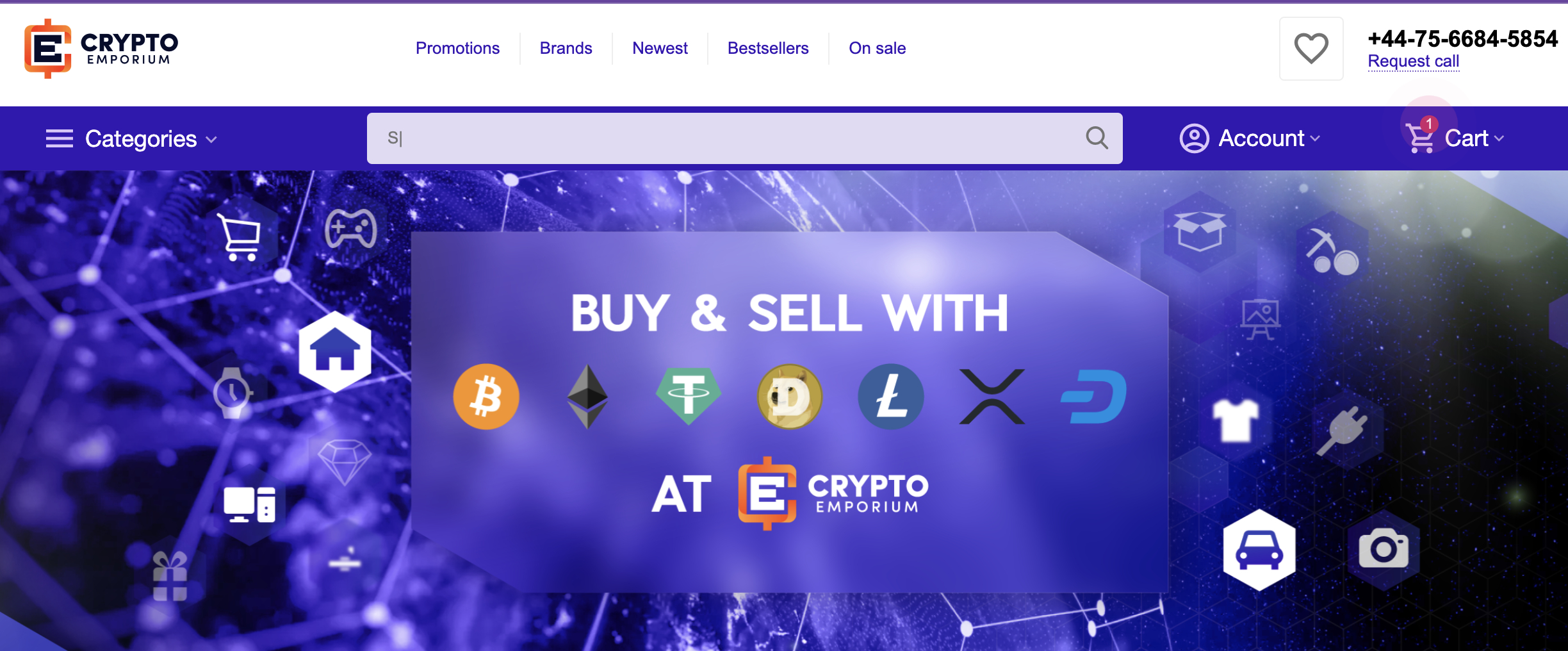 Crypto Emporium website