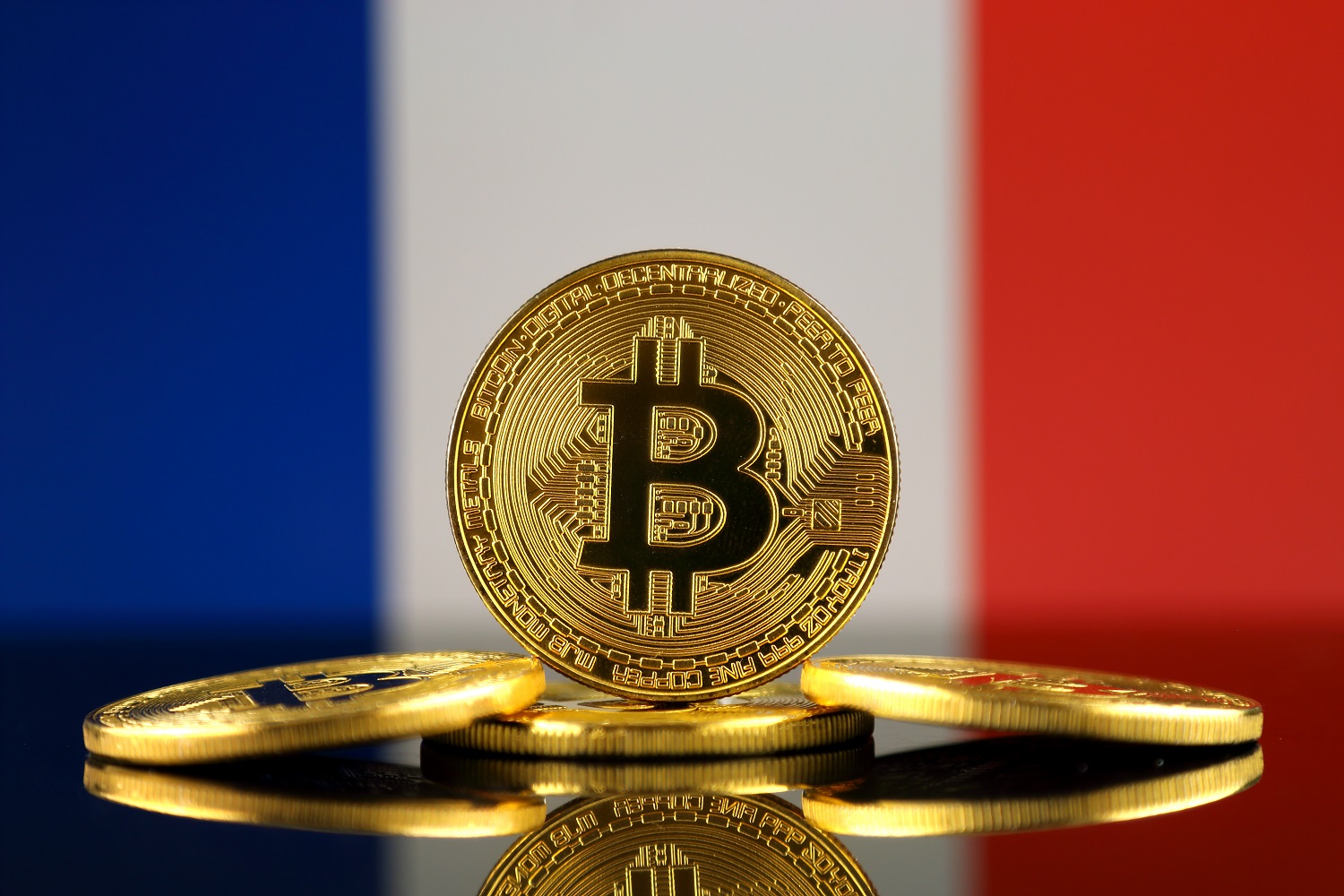 Bitcoin p&amp;aring; fransk flag