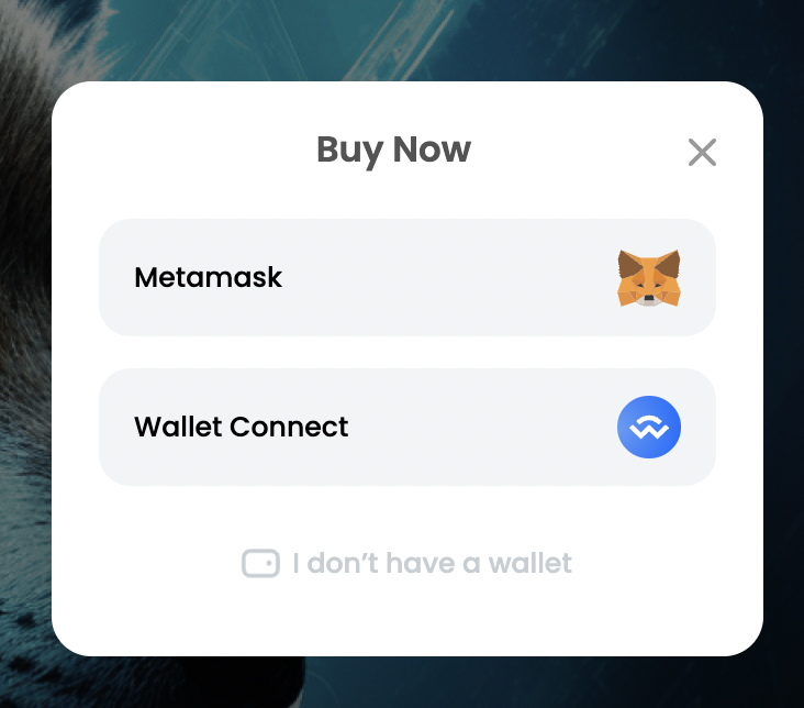 Buy tokens with MetaMask 