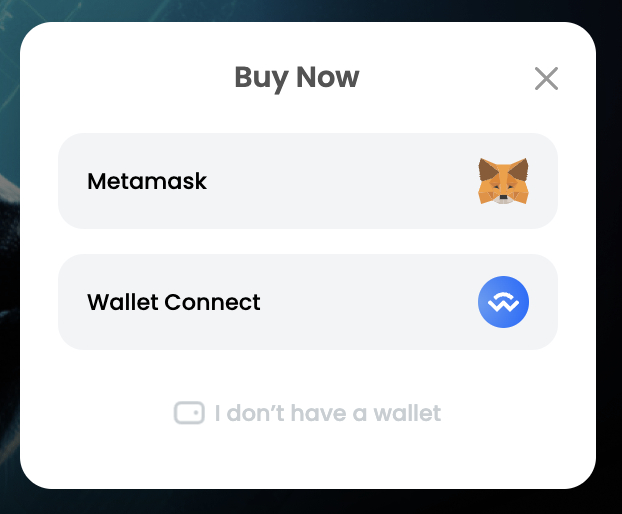 Connect MetaMask wallet