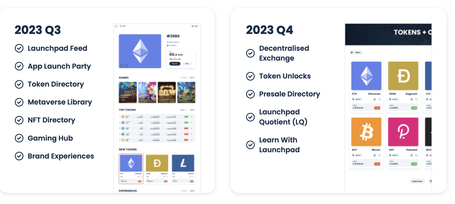 Launchpad XYZ Roadmap