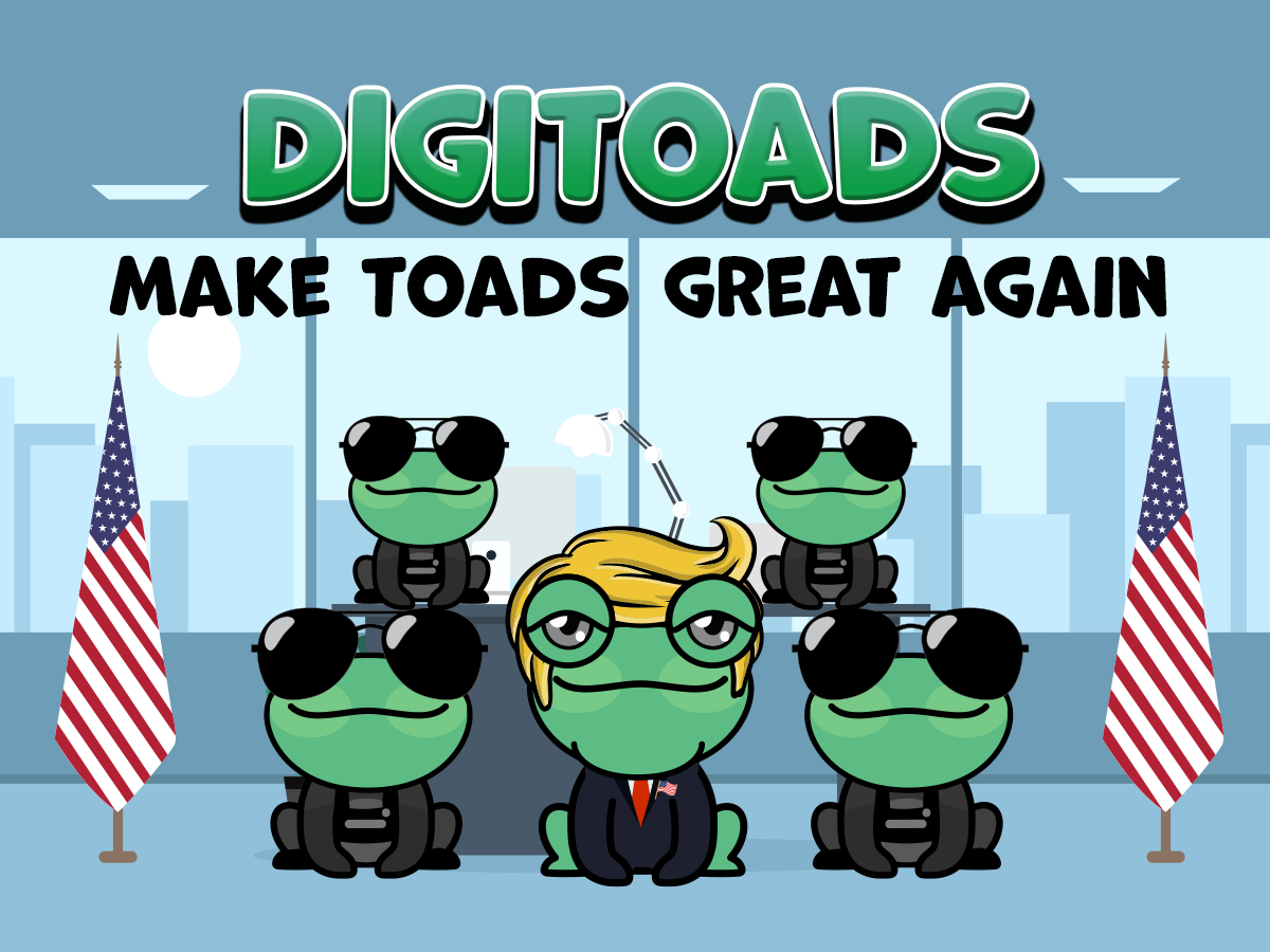 DigiToads TOADS The Meme Coin with 1000x potential could