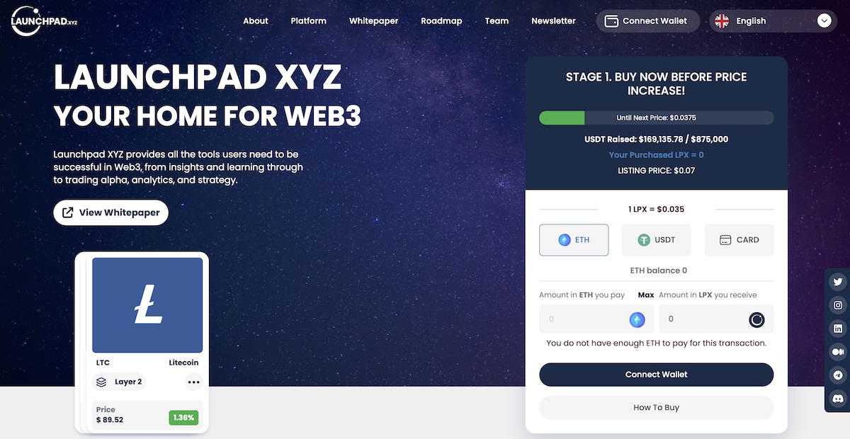 Launchpad Startseite