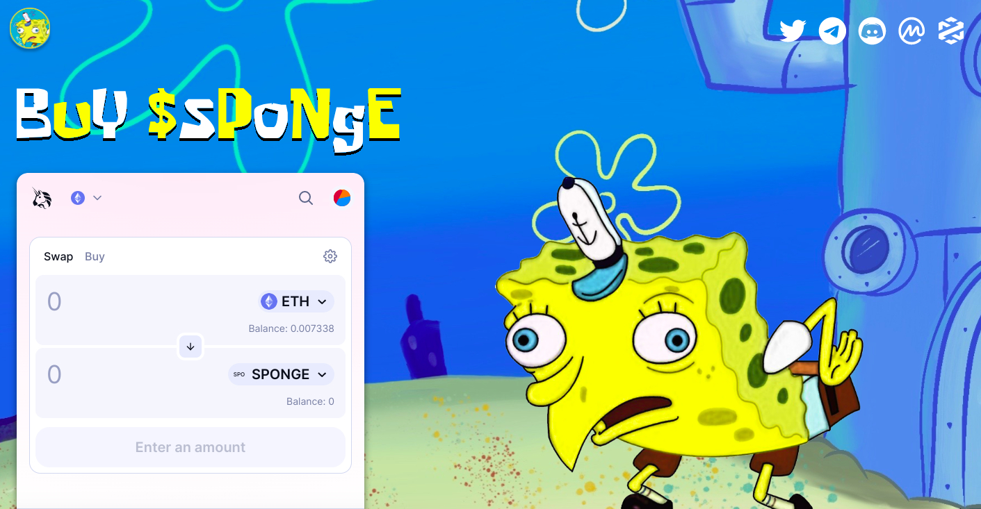 Sådan køber du SpongeBob token