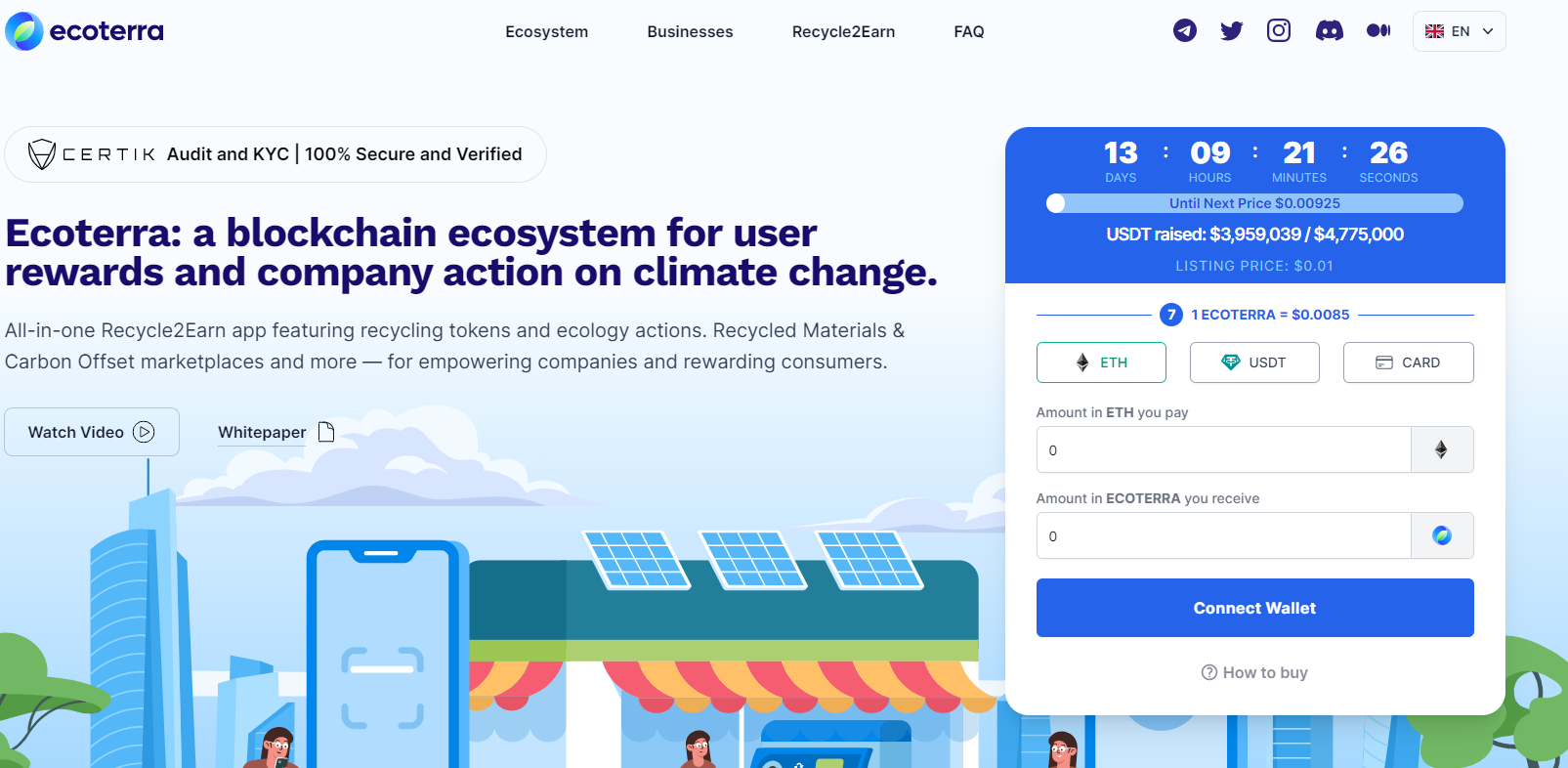 DEX crypto ecoterra