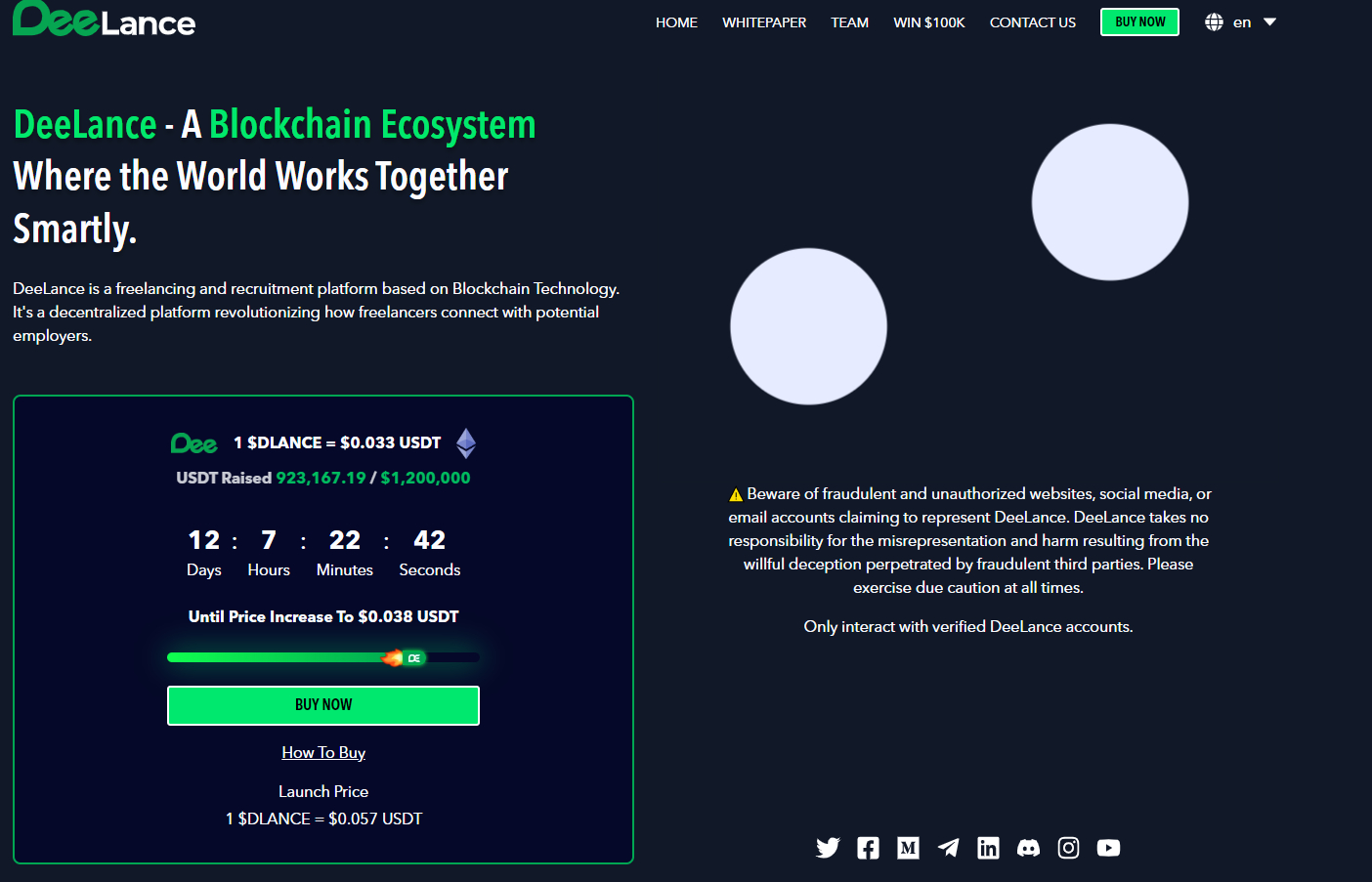 deelance DEX crypto