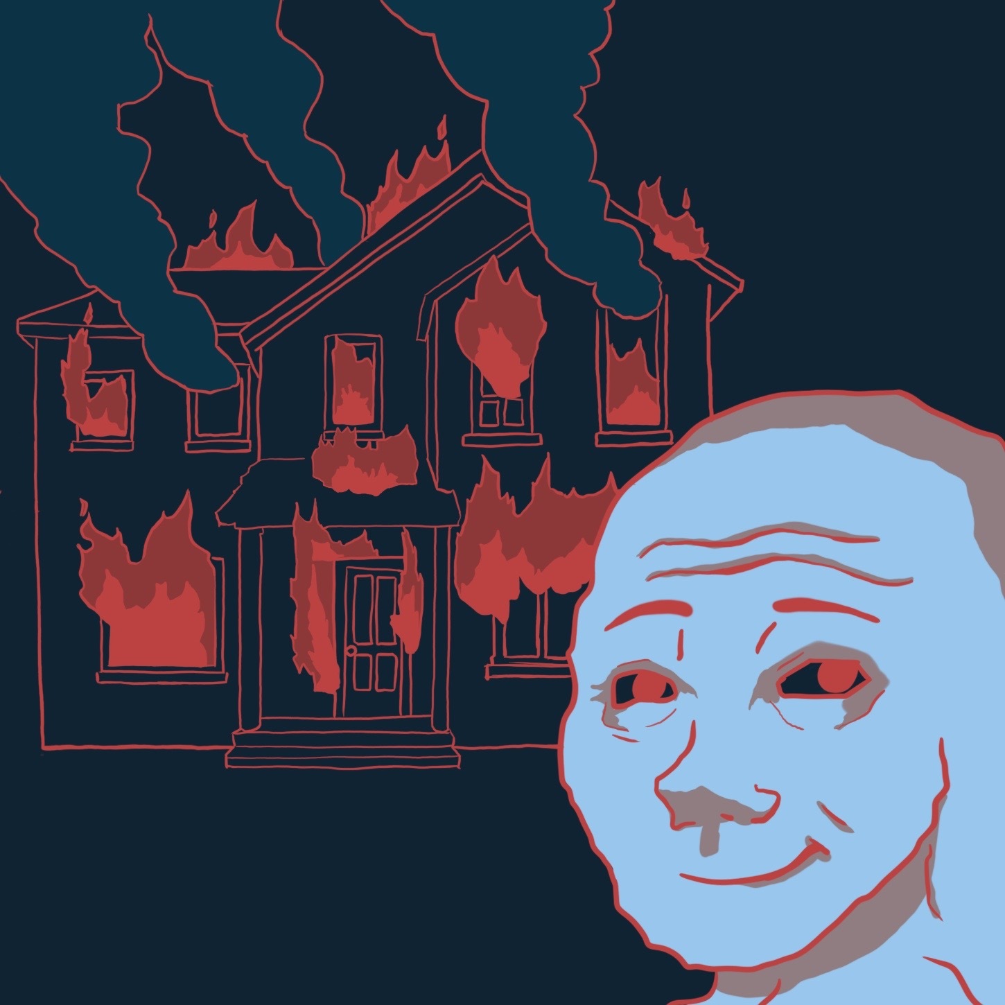 Doomer Wojak | Funny Meme | iPad Case & Skin