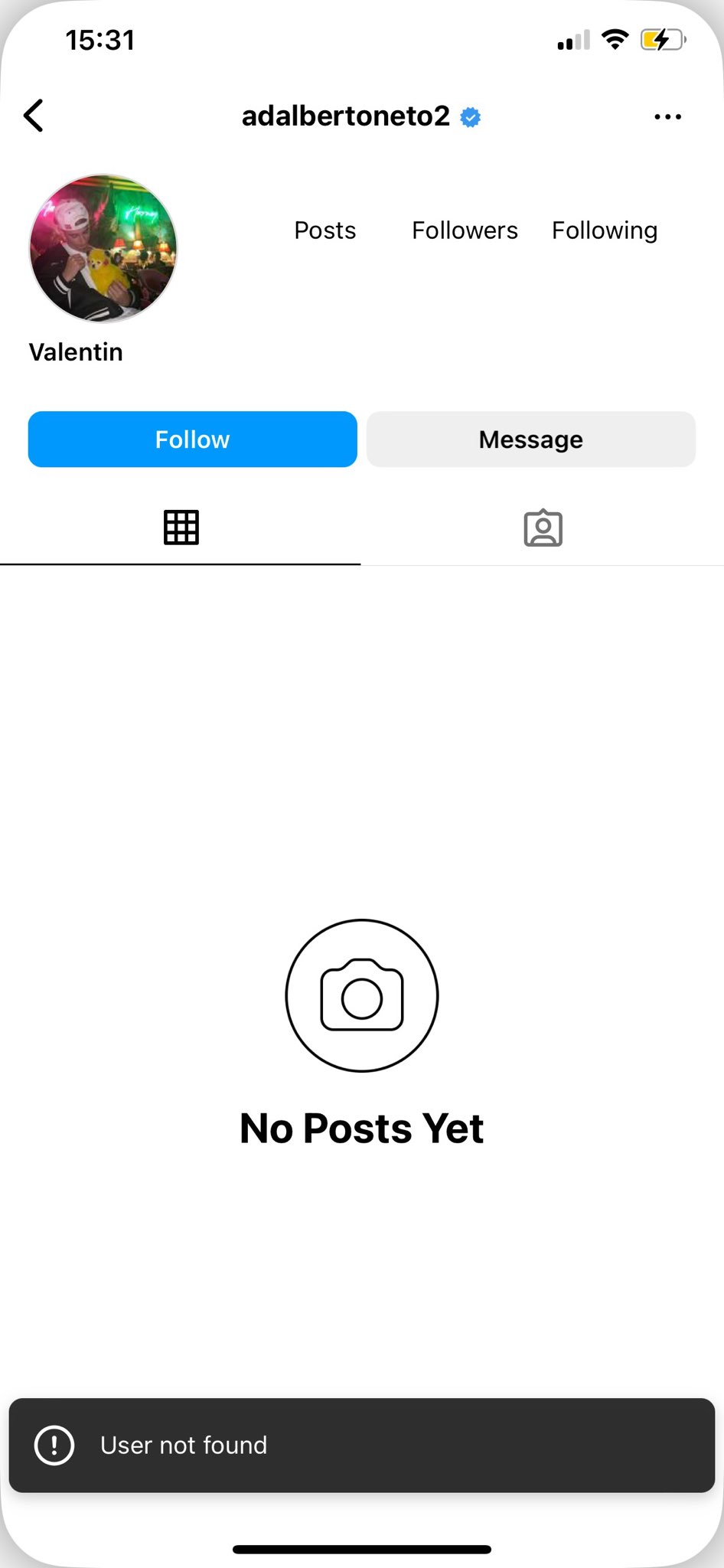 adalbertoneto2 crypto scammer deletes account