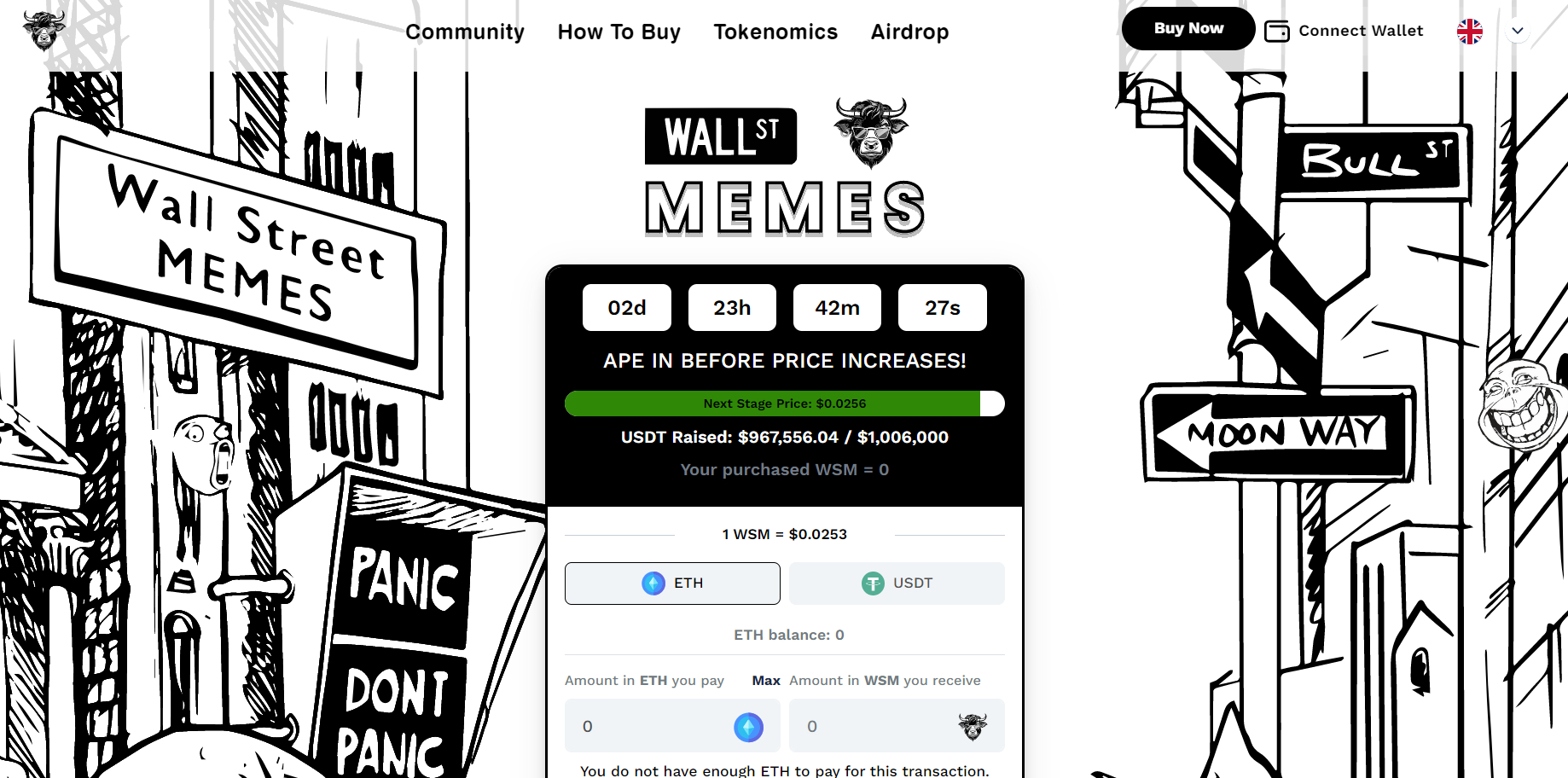 Wallstreet Memes presale